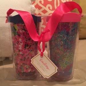 NWT Lilly Pulitzer tumbler set